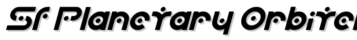 SF Planetary Orbiter Italic font